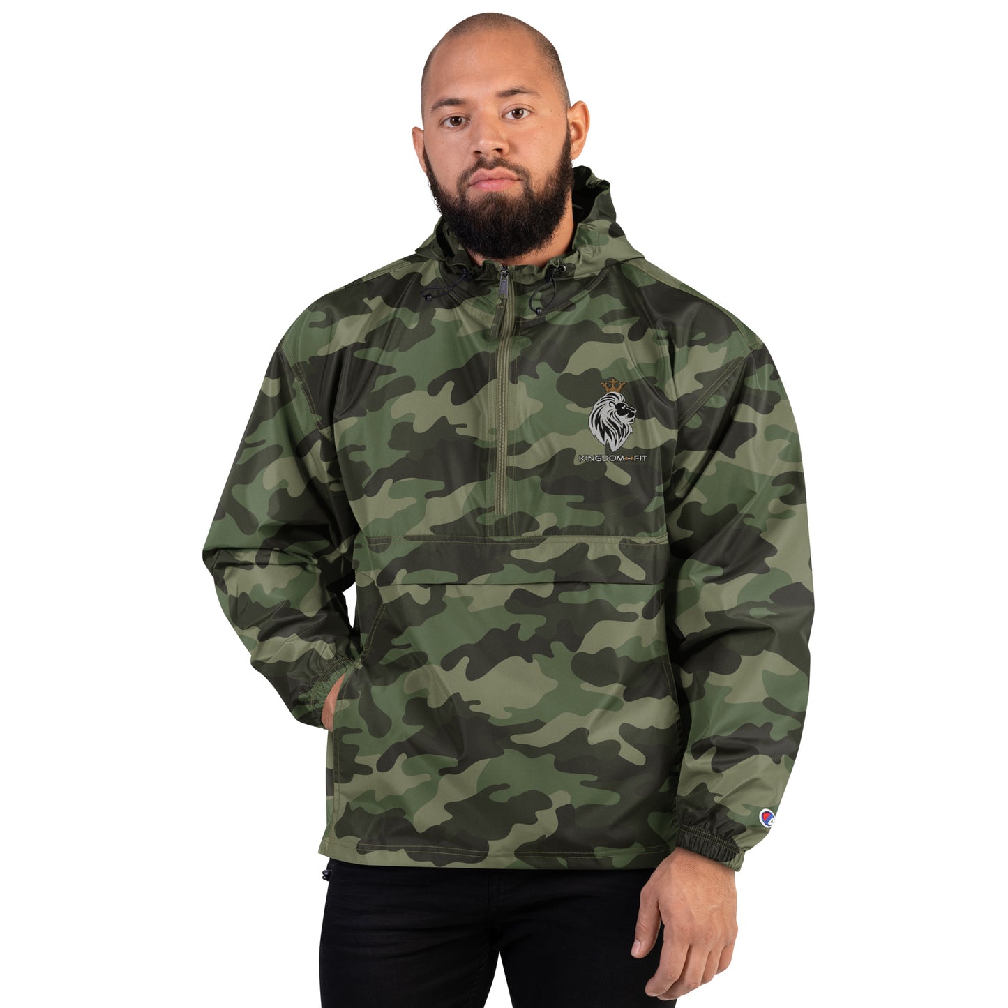 Kingdom FIT Embroidered Champion Packable Jacket