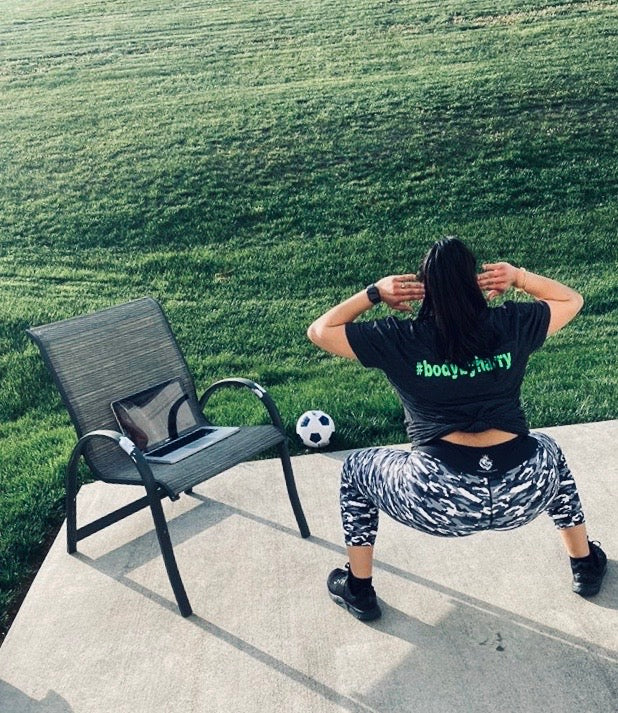 Black Camo Capri Leggings