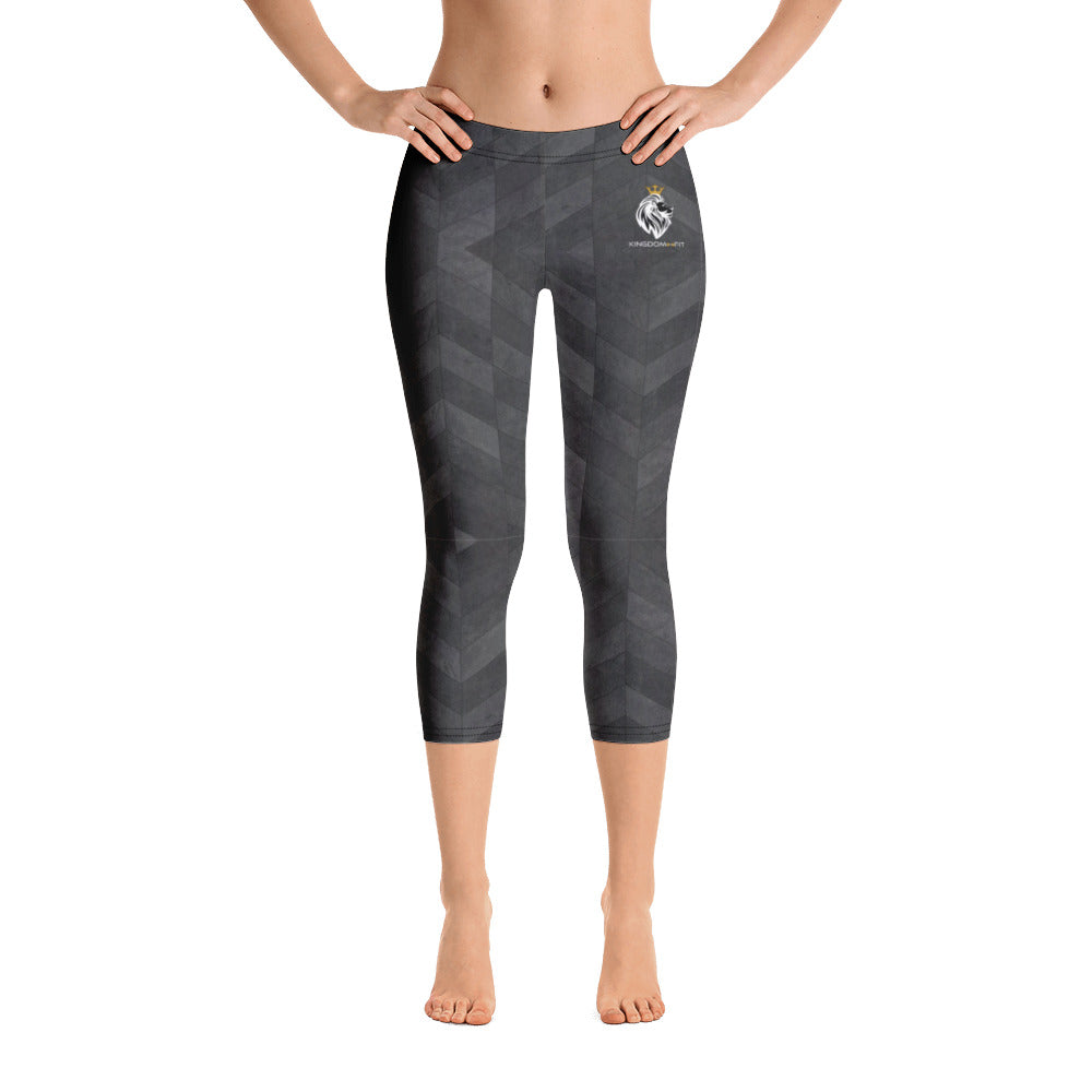 Grey Chevy Capri Leggings