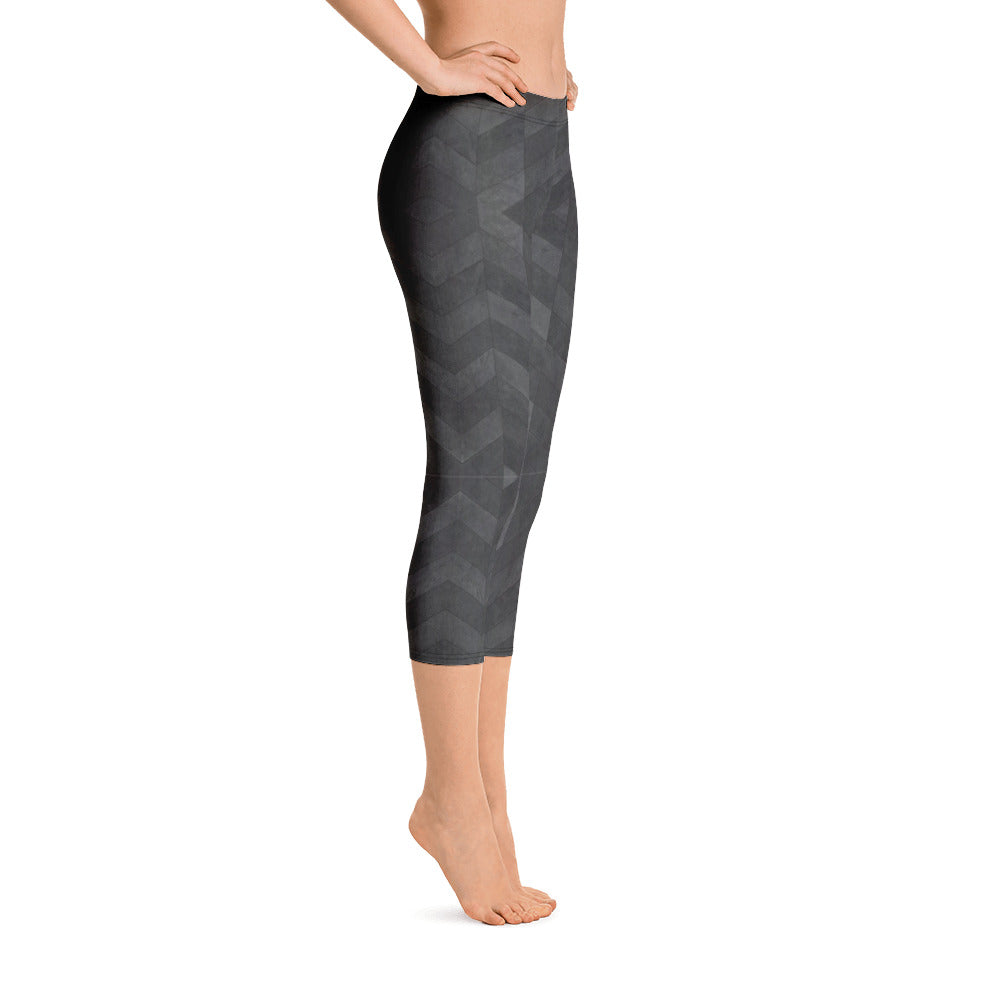 Grey Chevy Capri Leggings