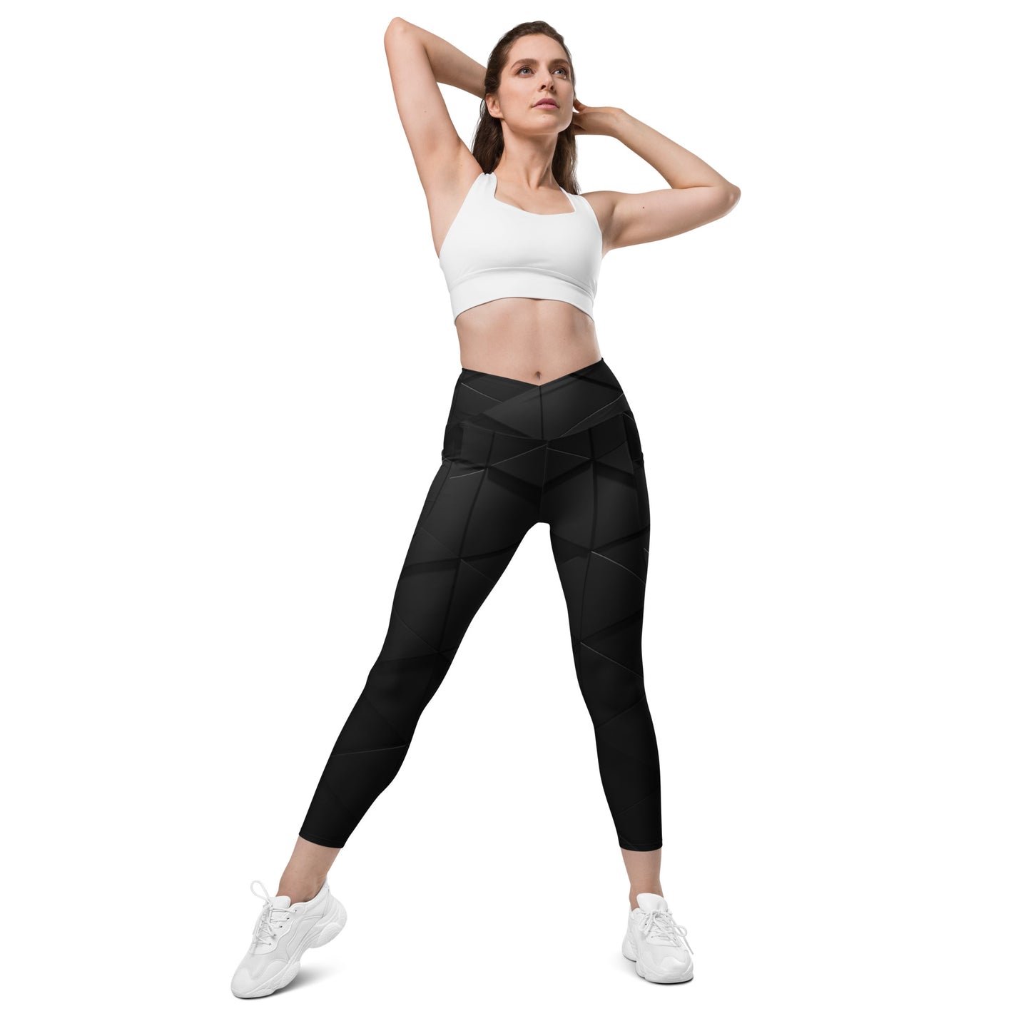 QueendomFit Crossover leggings with pockets