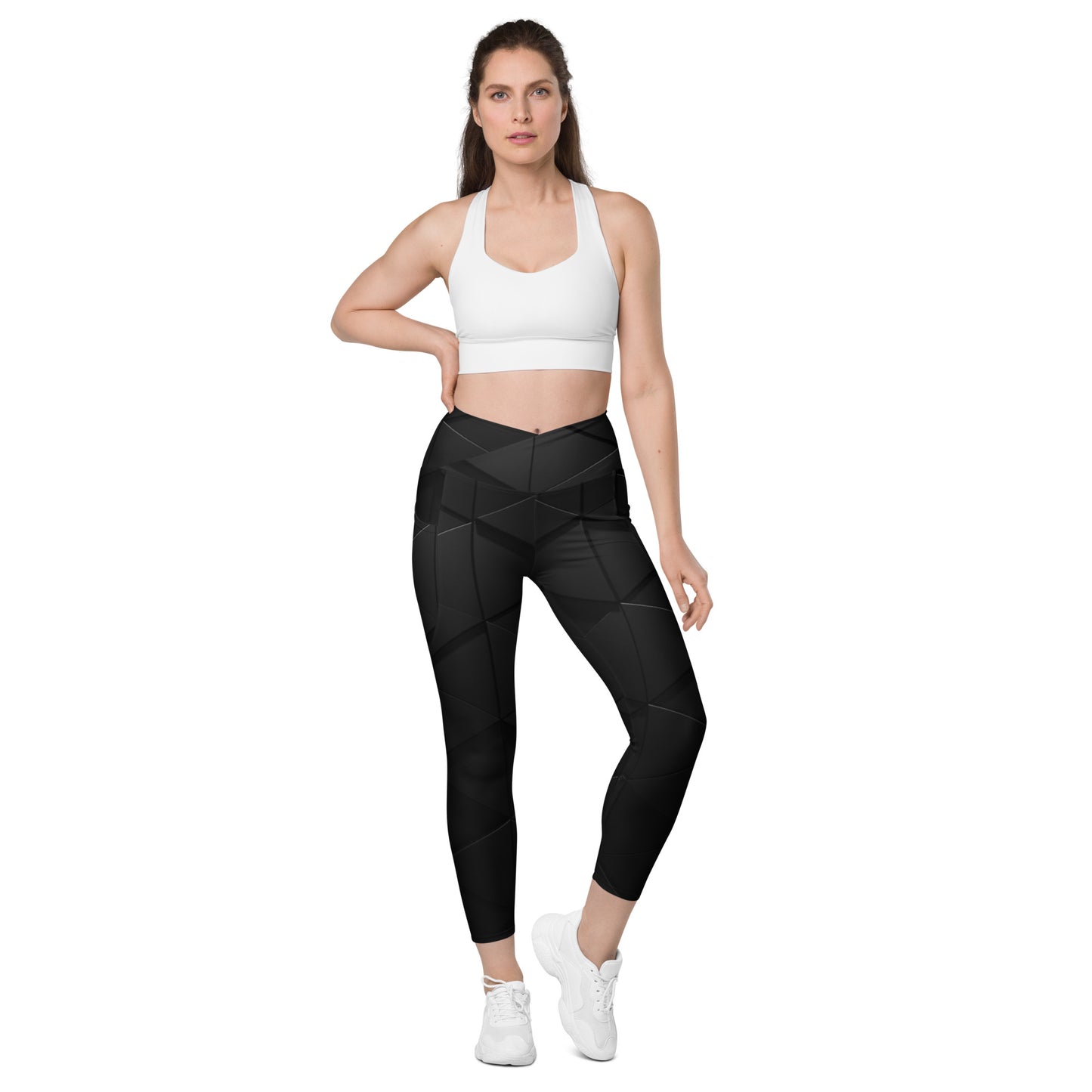 QueendomFit Crossover leggings with pockets