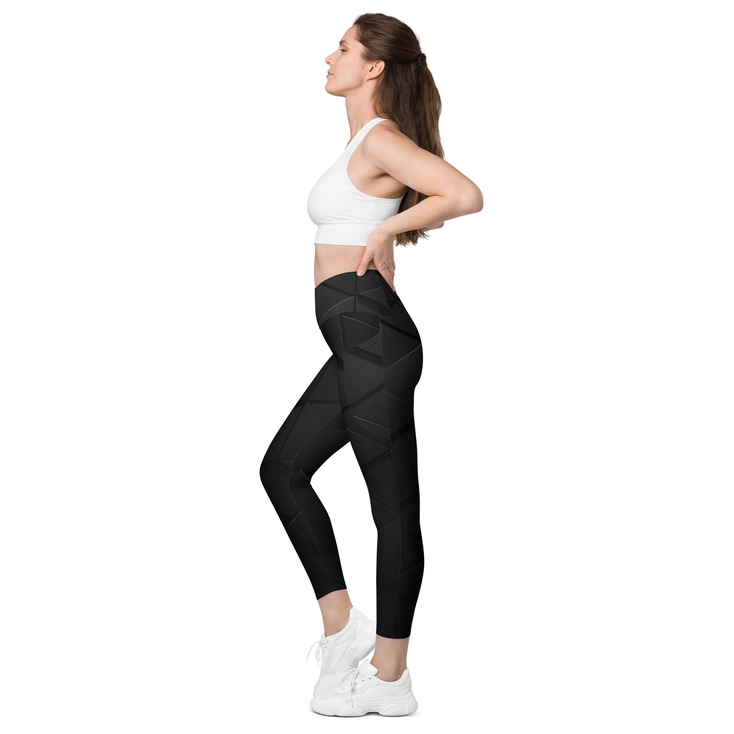 QueendomFit Crossover leggings with pockets