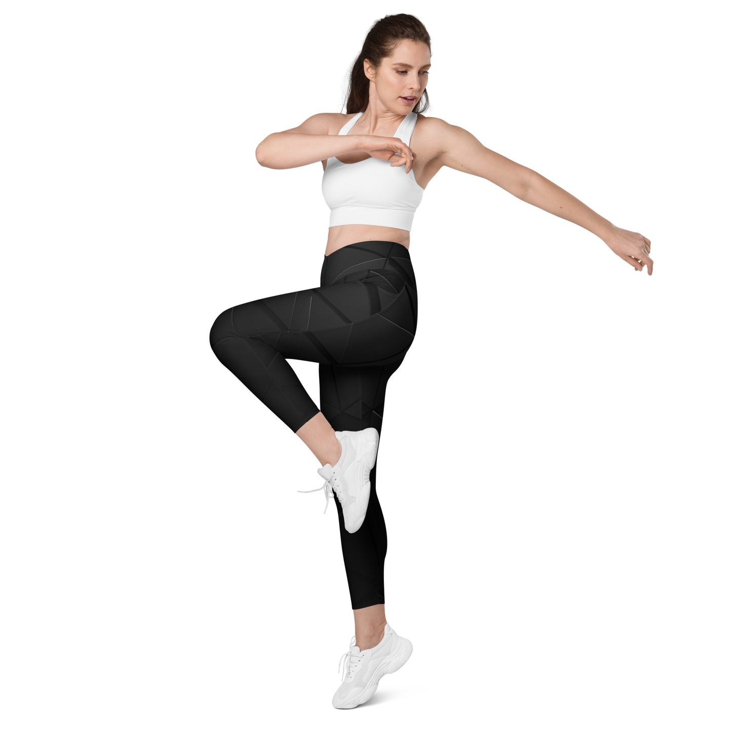 QueendomFit Crossover leggings with pockets