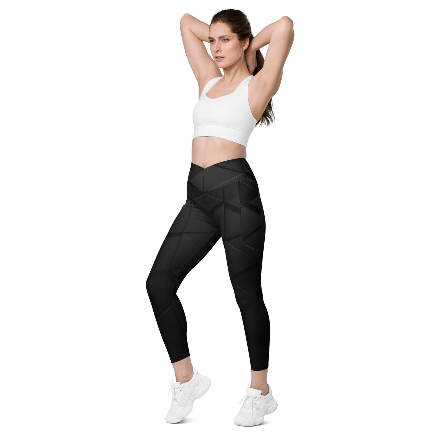 QueendomFit Crossover leggings with pockets