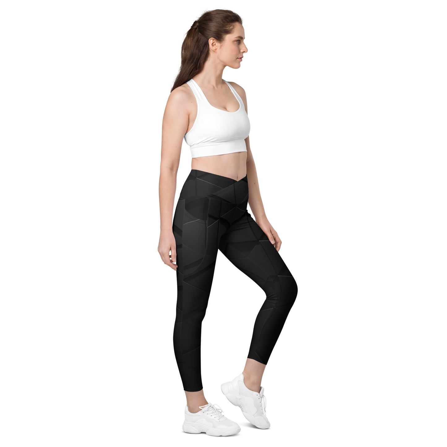 QueendomFit Crossover leggings with pockets