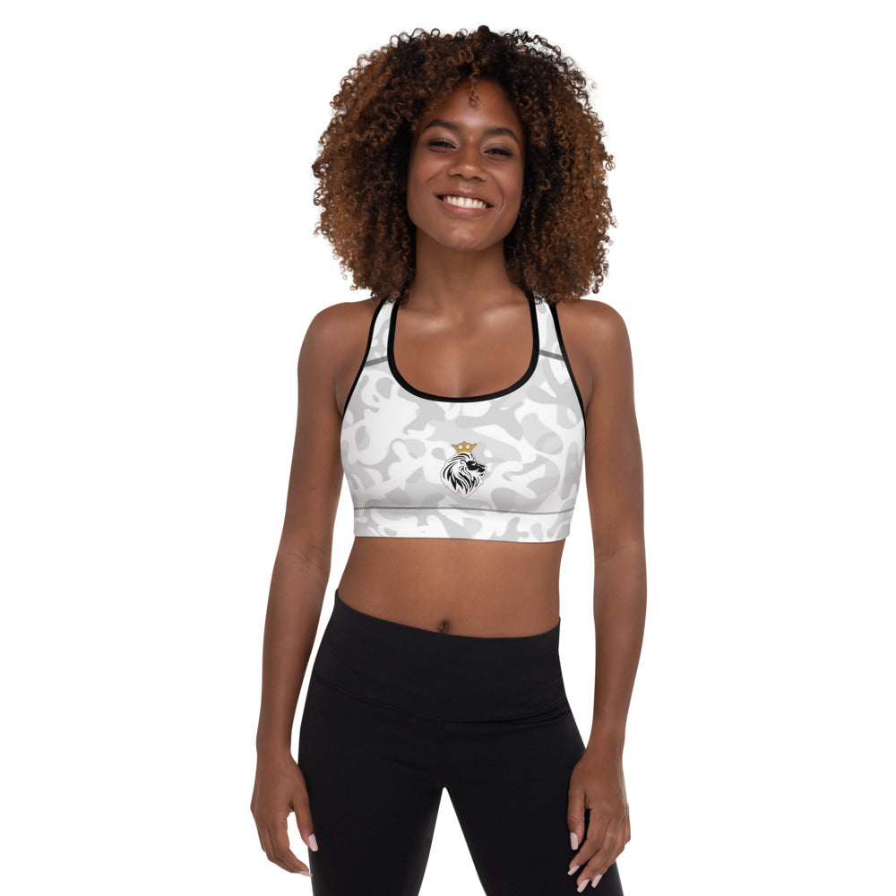 White Camo Sports Bra