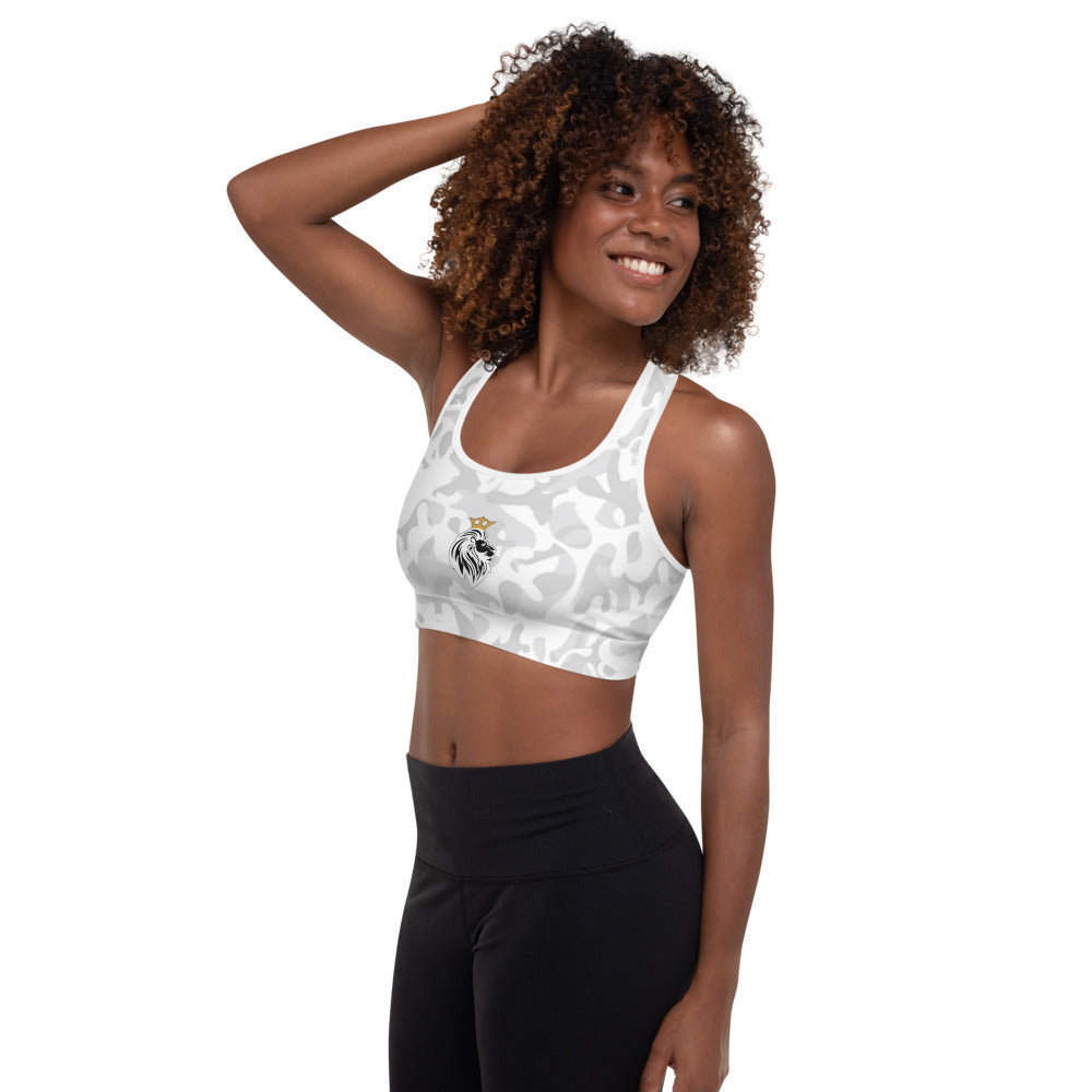 White Camo Sports Bra
