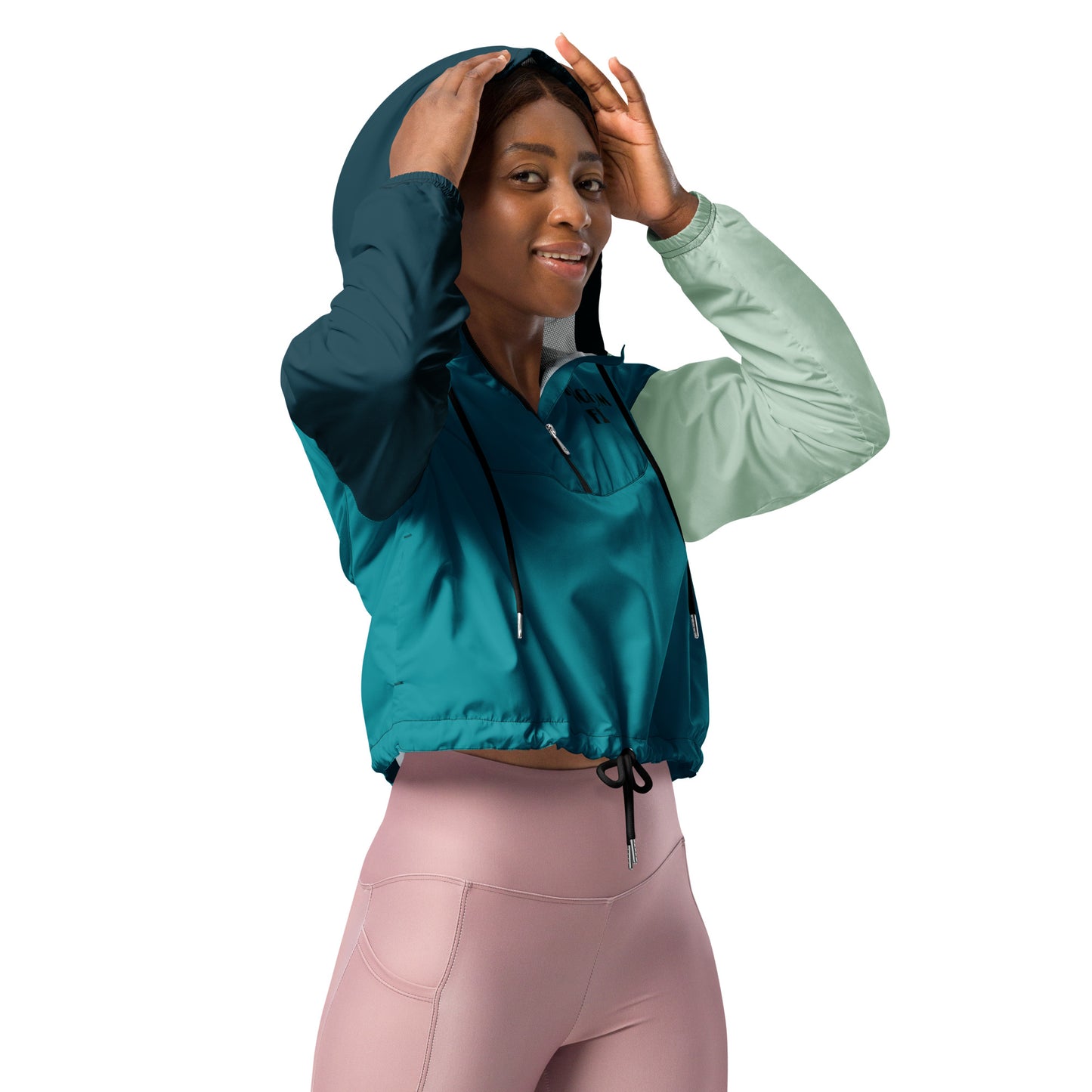 QueendomFit Cropped Windbreaker