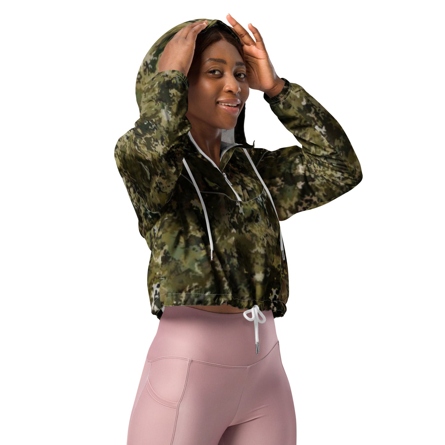QueendomFit cropped windbreaker