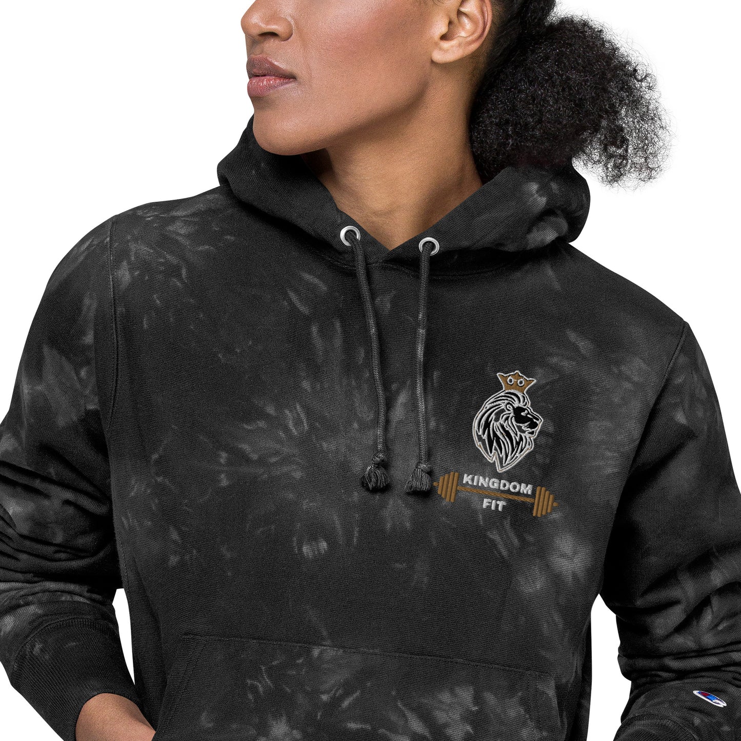 QueendomFit Champion tie-dye hoodie