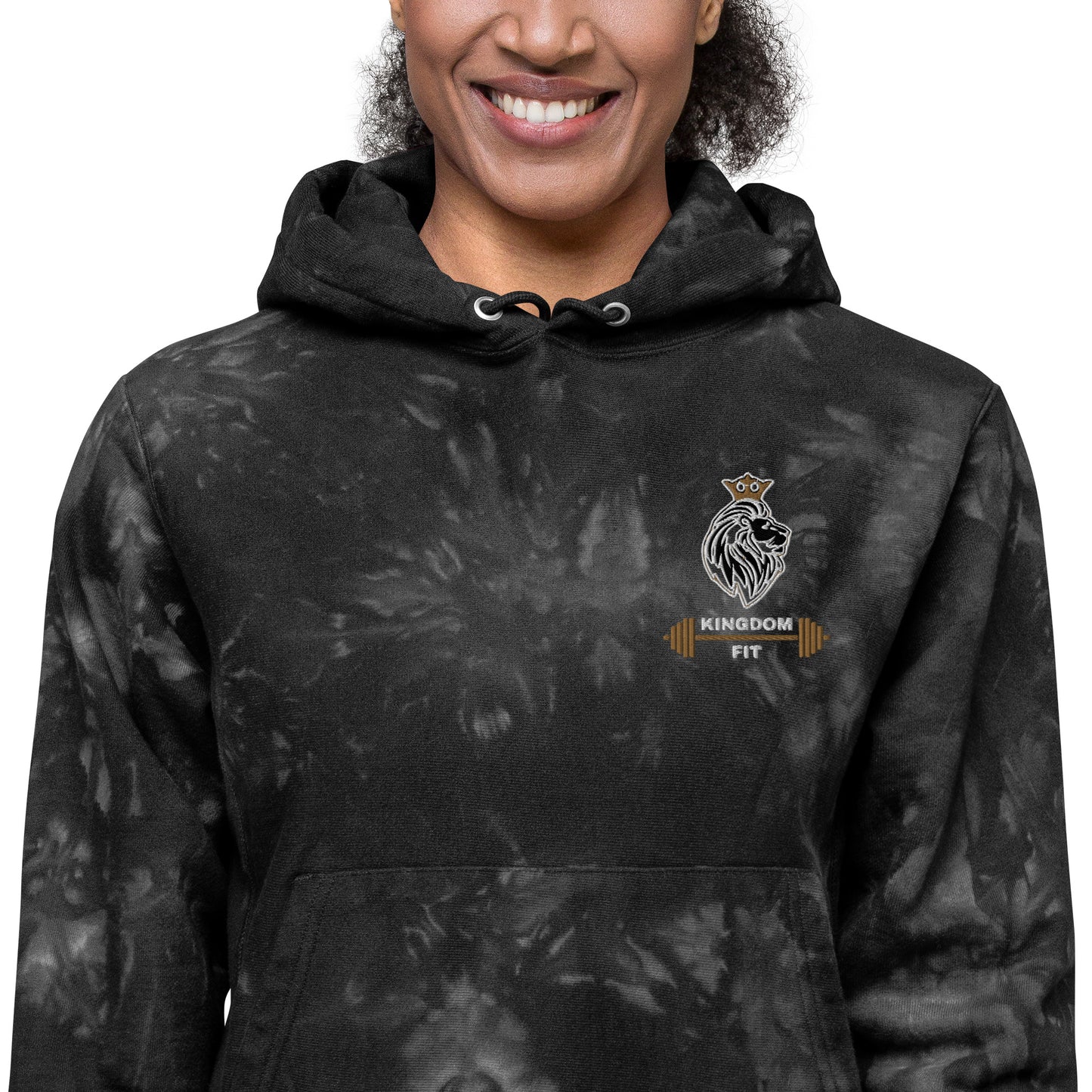 QueendomFit Champion tie-dye hoodie