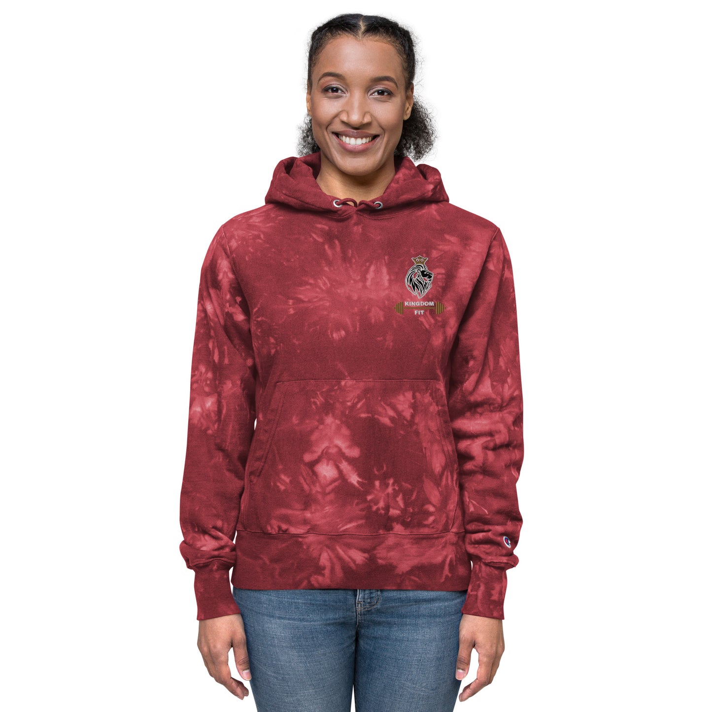 QueendomFit Champion tie-dye hoodie