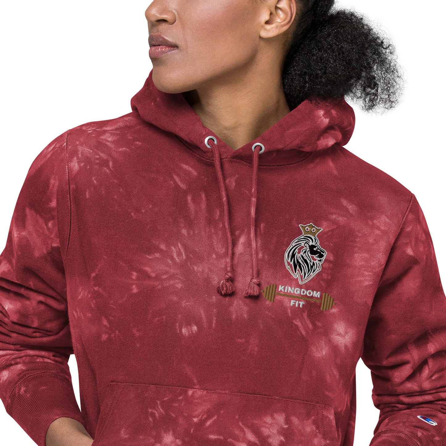 QueendomFit Champion tie-dye hoodie