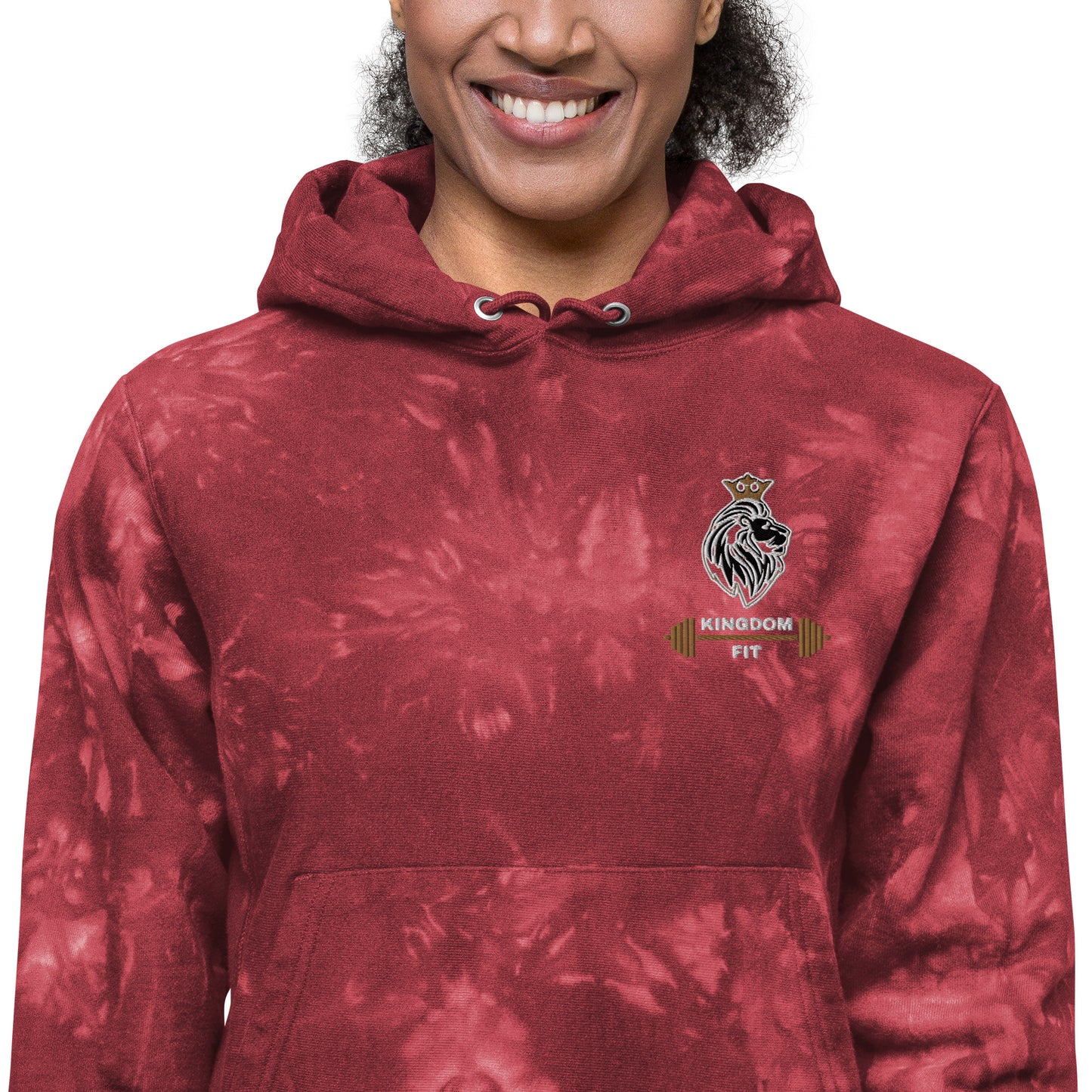 QueendomFit Champion tie-dye hoodie