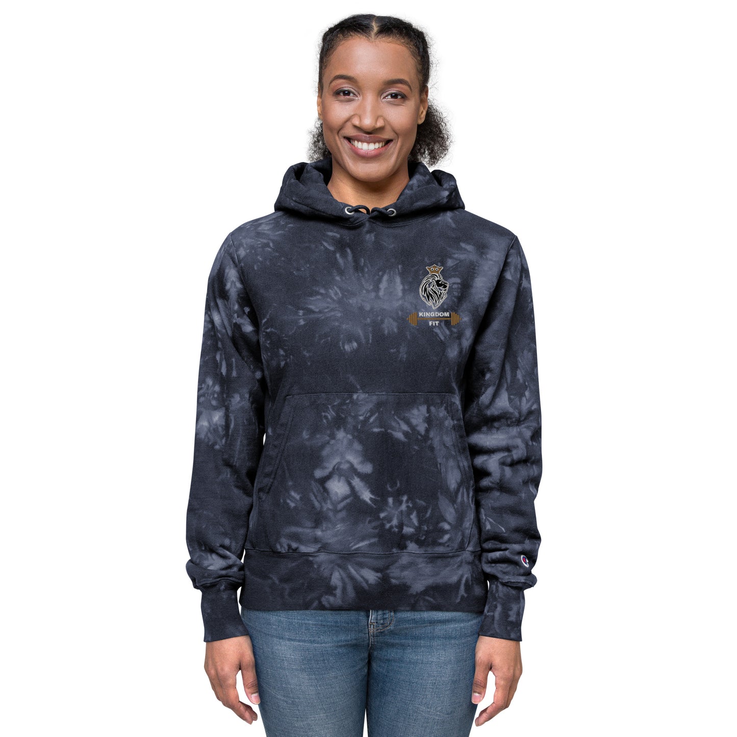 QueendomFit Champion tie-dye hoodie