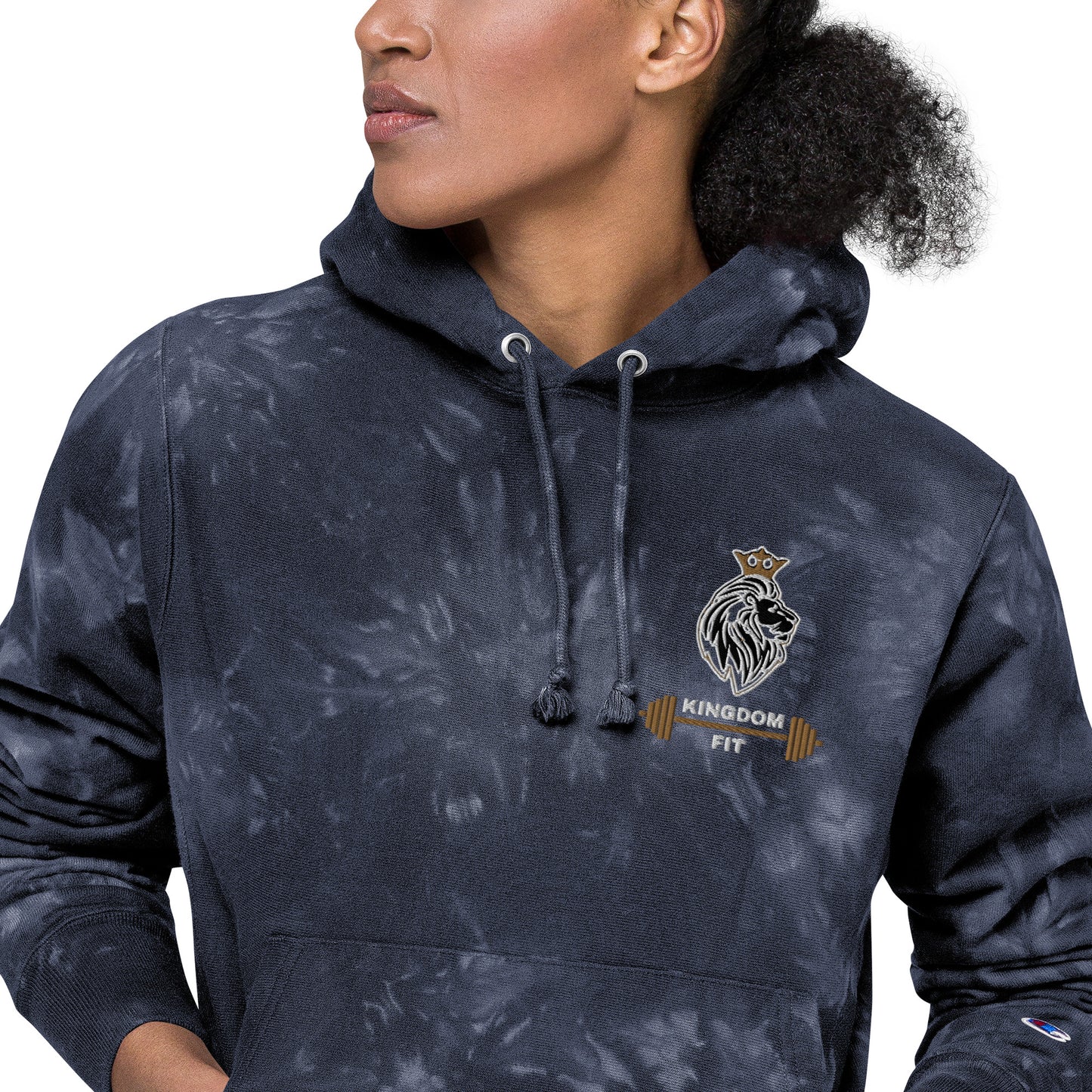 QueendomFit Champion tie-dye hoodie