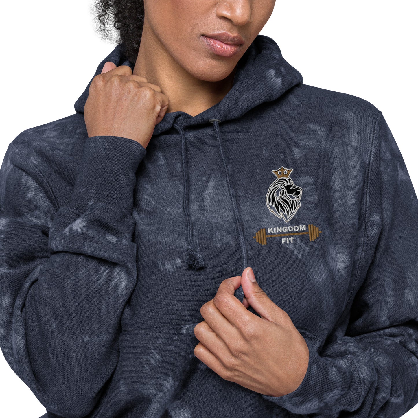 QueendomFit Champion tie-dye hoodie