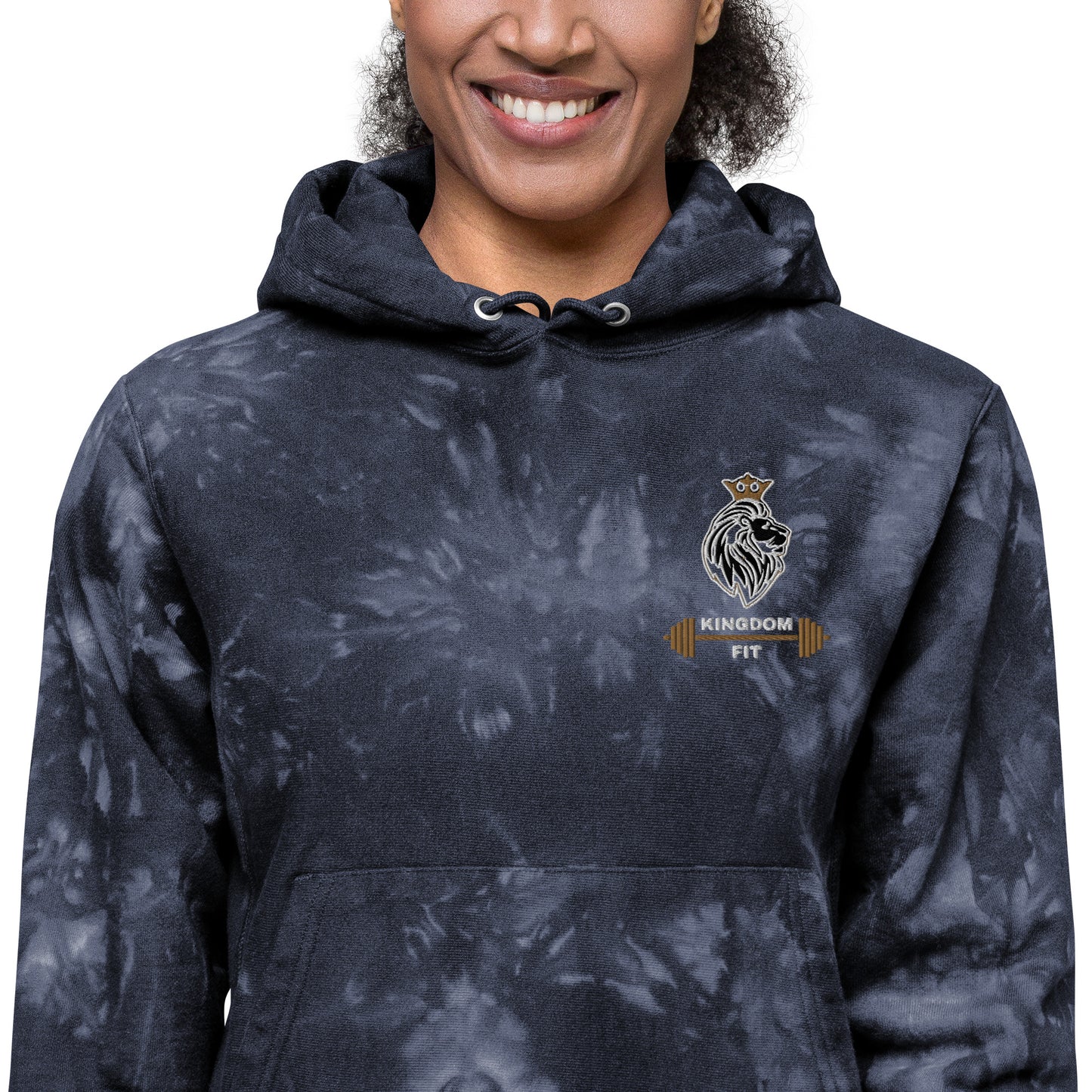 QueendomFit Champion tie-dye hoodie