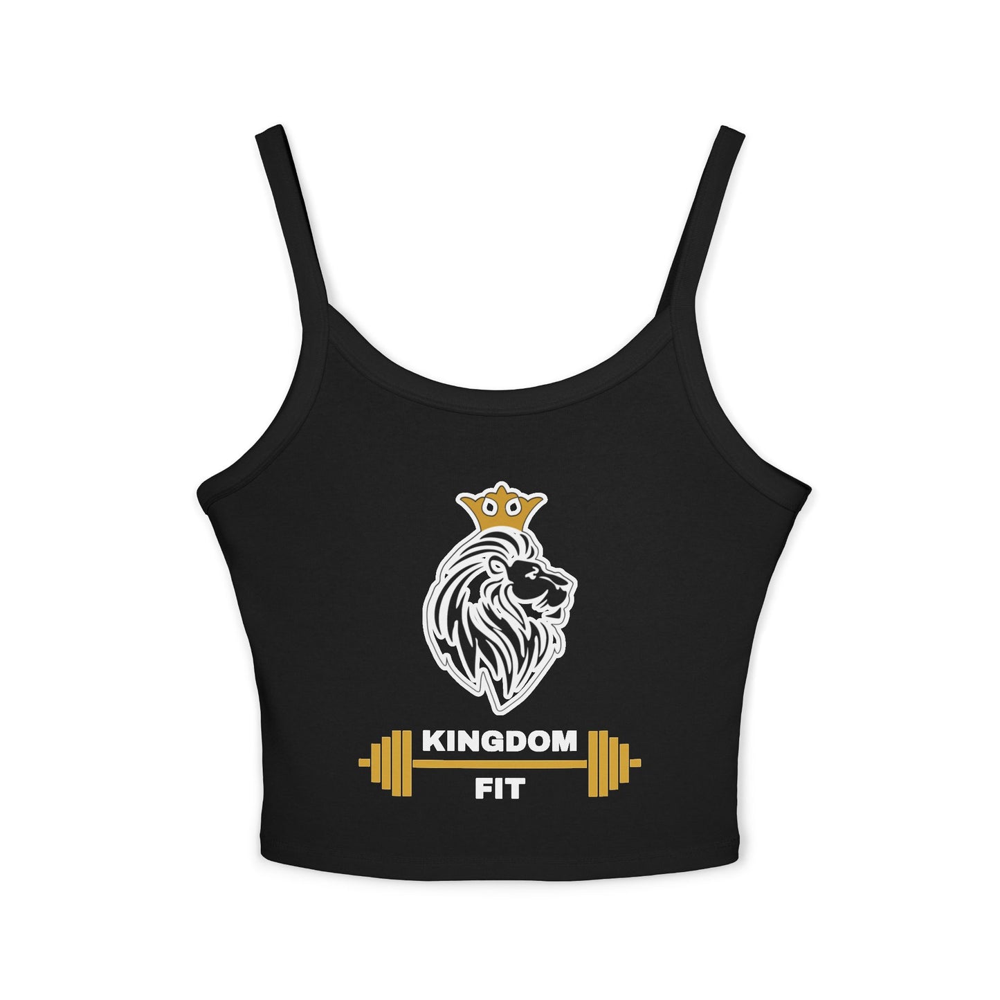 Lion Crown Barbell Crop Tank — Women’s Fitness Gym Tank Top