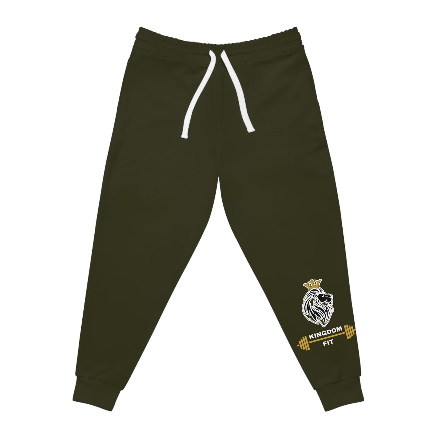 Kingdom Fit Joggers — Athletic Lion Logo Sweatpants for Training & Lifestyle