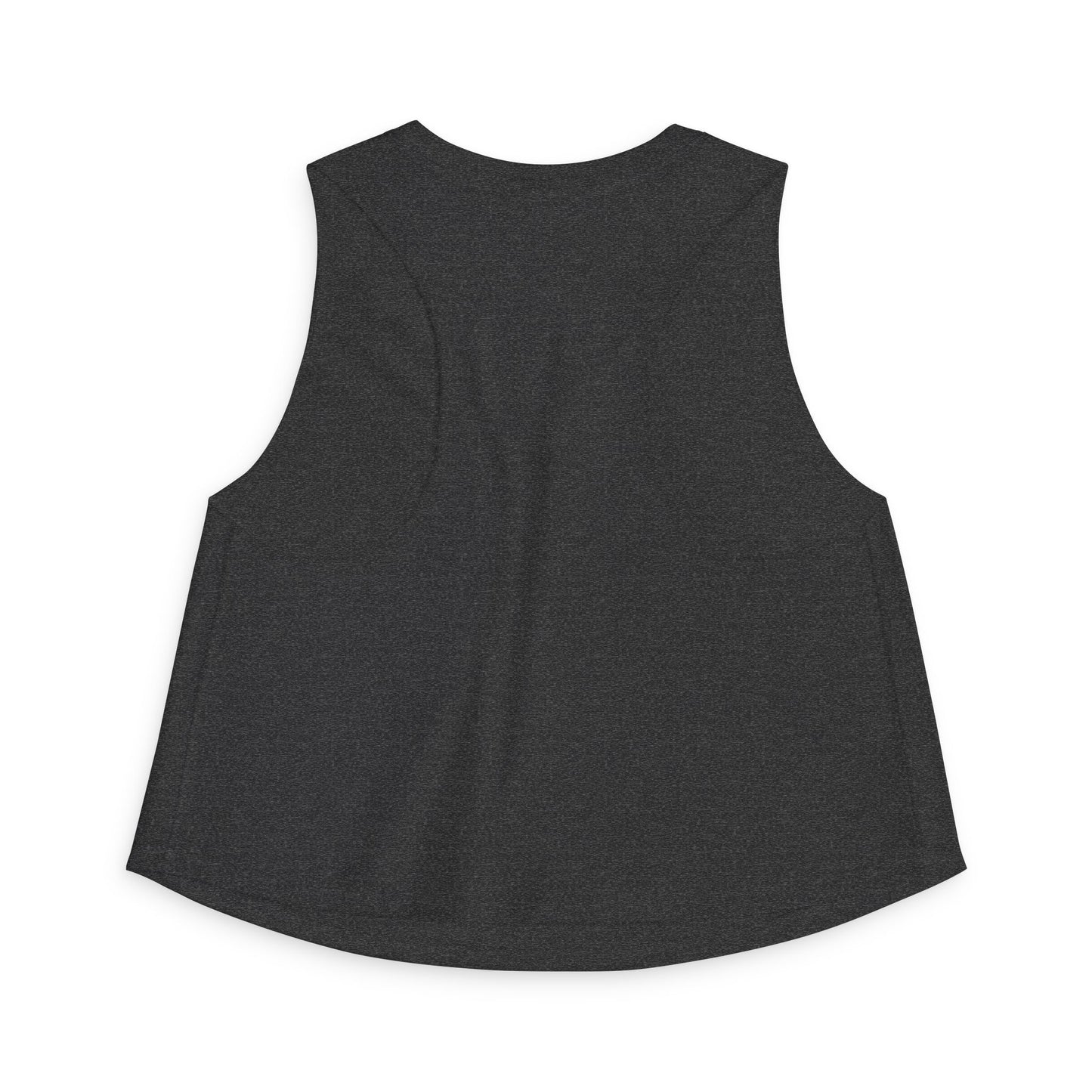 Lion Crown Crop Top – Women's Gym Tank with Barbell Graphic