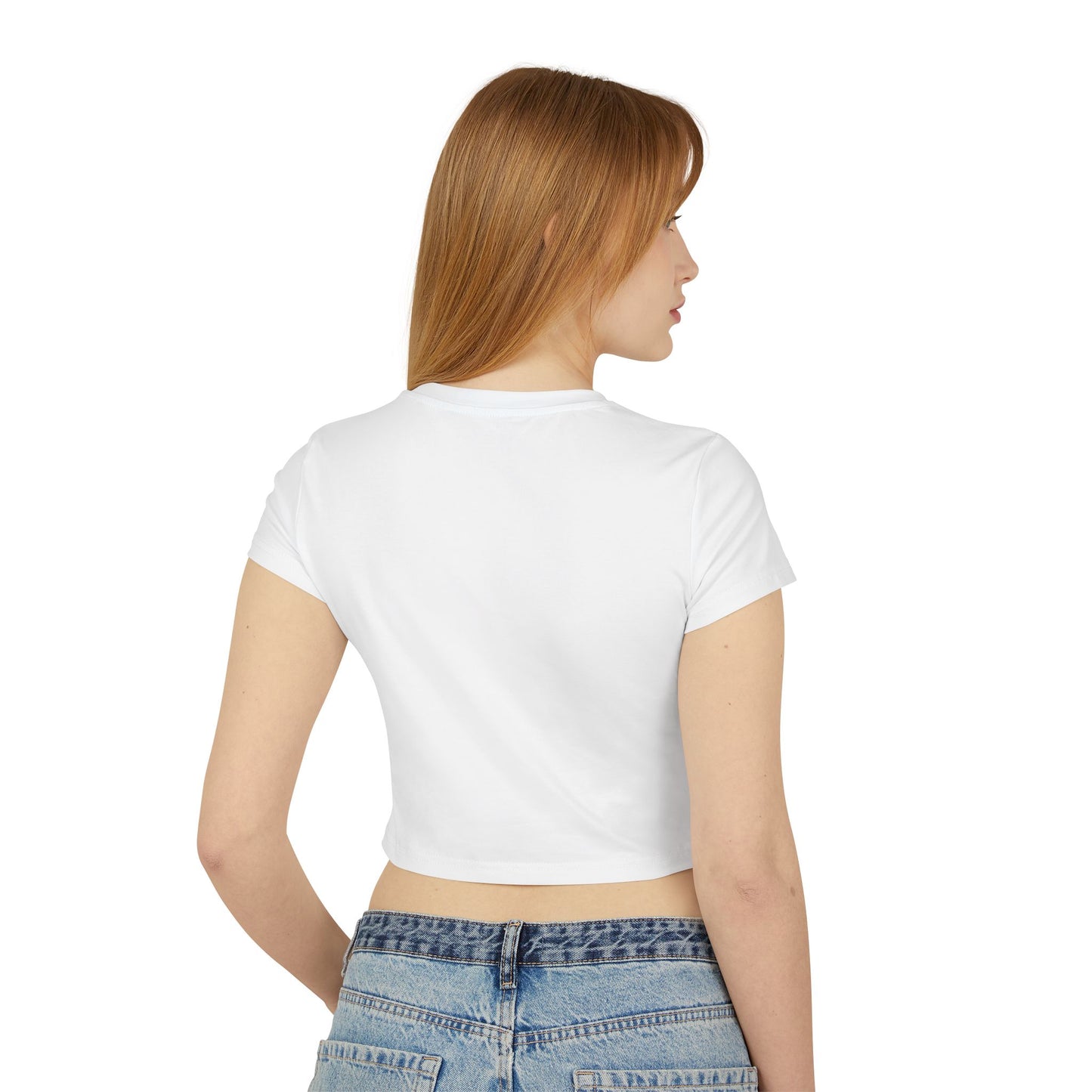 Kingdom Fit Lion Crest Baby Tee — Women's Cropped Fitness T-Shirt