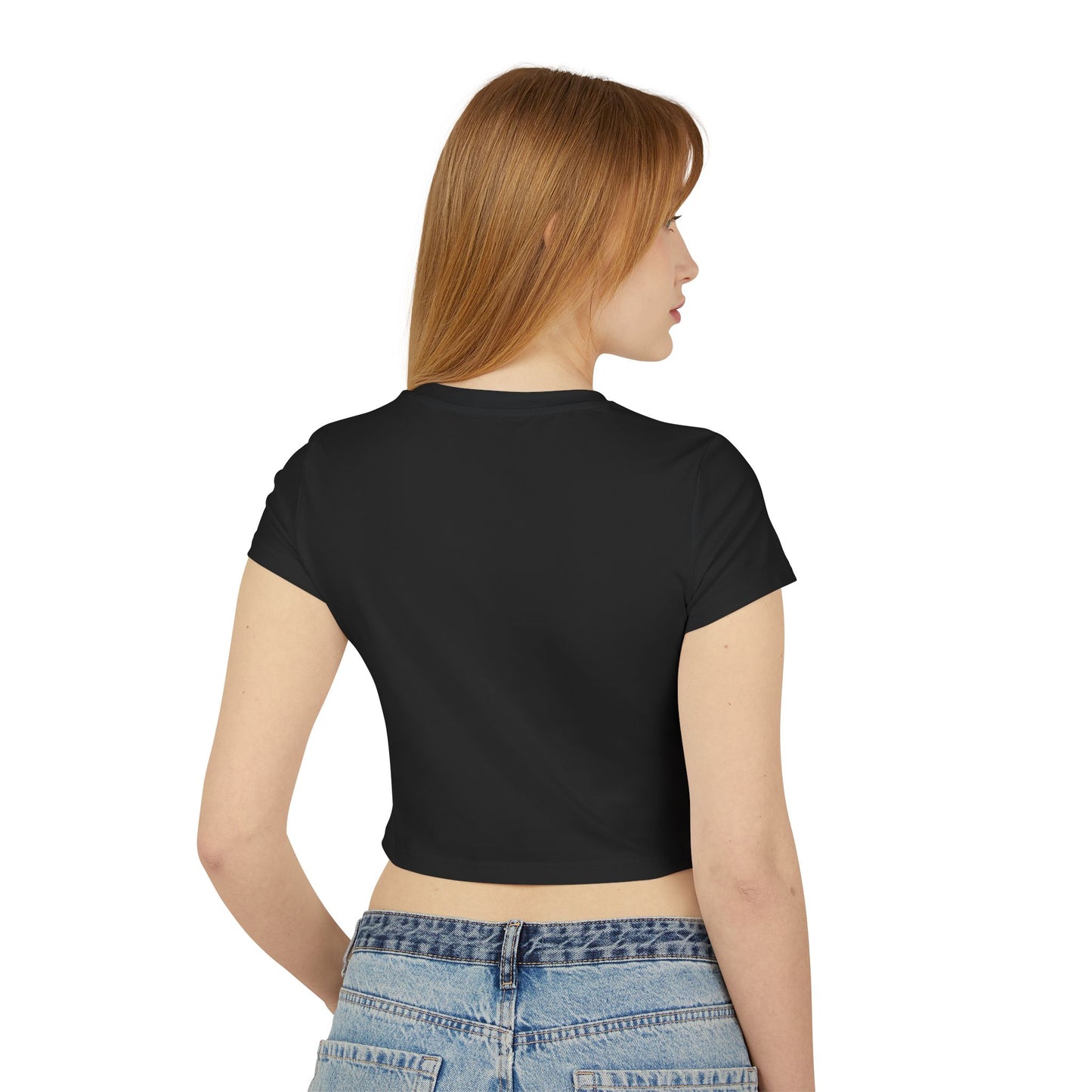 Kingdom Fit Lion Crest Baby Tee — Women's Cropped Fitness T-Shirt