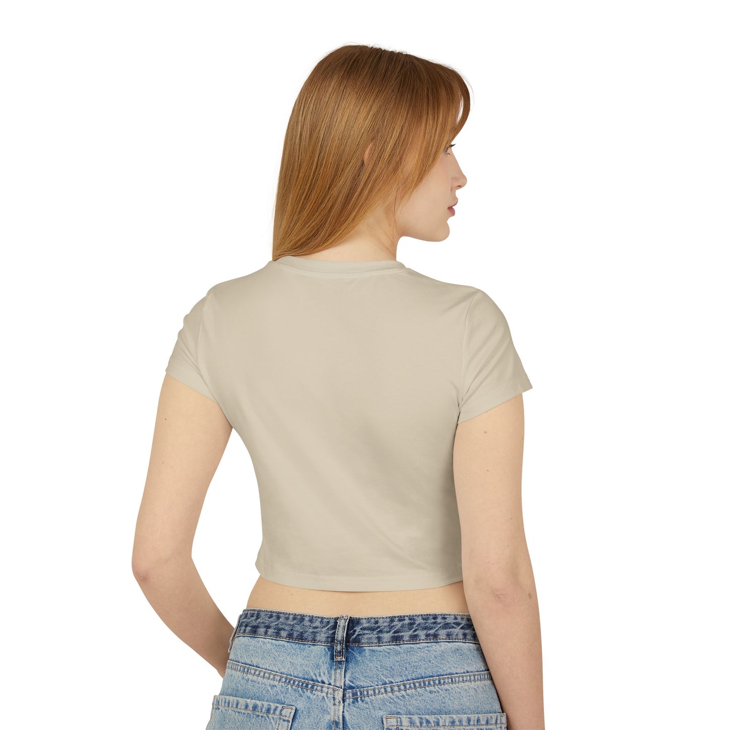 Kingdom Fit Lion Crest Baby Tee — Women's Cropped Fitness T-Shirt