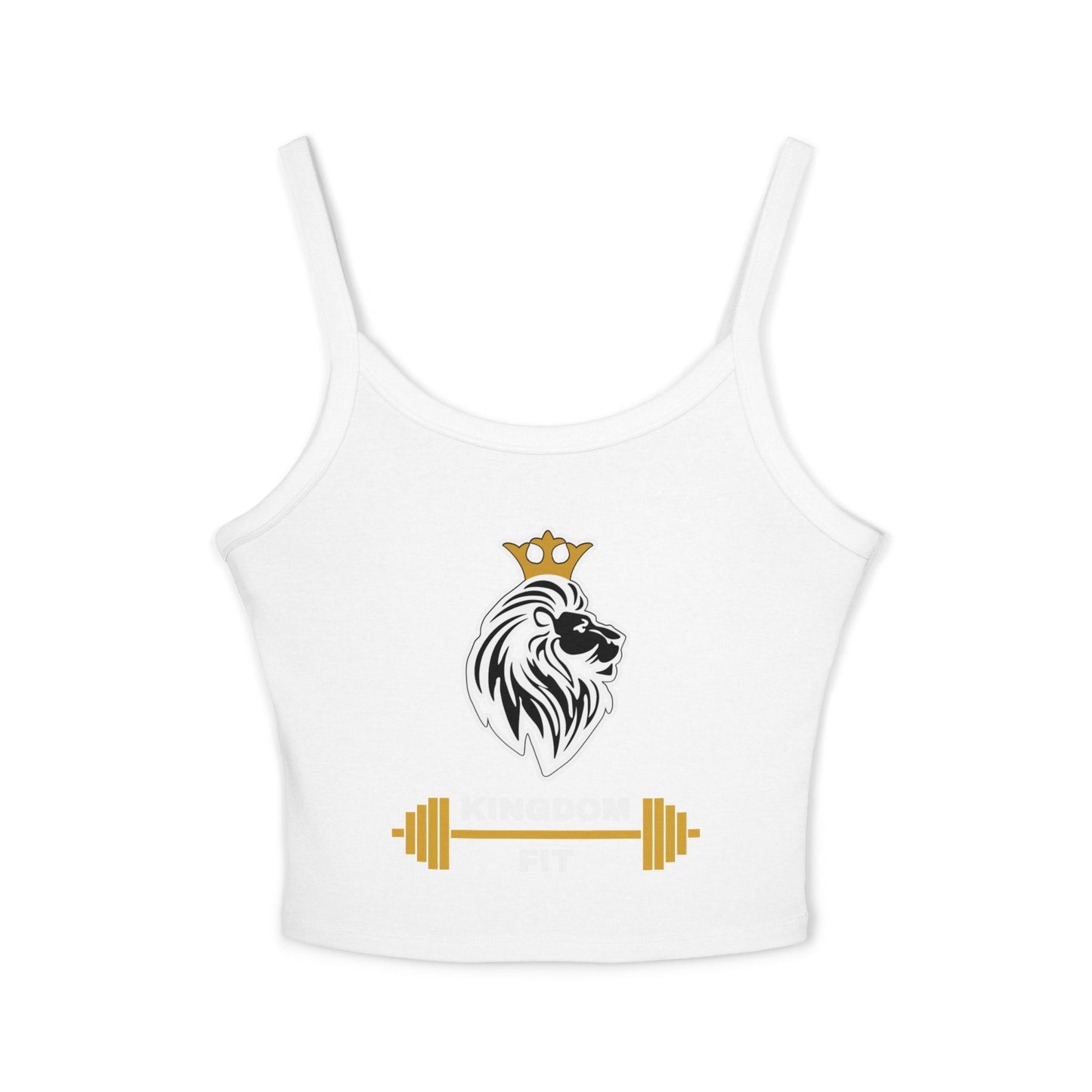 Lion Crown Barbell Crop Tank — Women’s Fitness Gym Tank Top