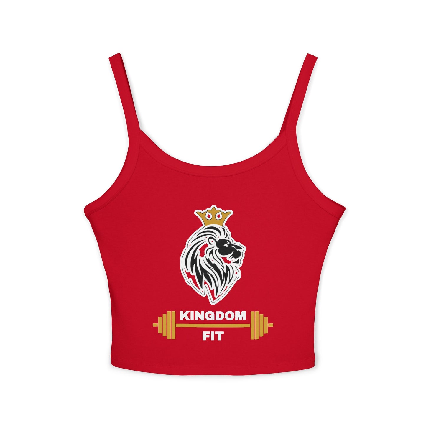 Lion Crown Barbell Crop Tank — Women’s Fitness Gym Tank Top