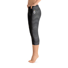 Load image into Gallery viewer, Grey Chevy Capri Leggings
